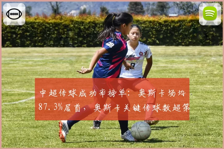 中超传球成功率榜单：奥斯卡场均87.3%居首，奥斯卡关键传球数超第二名30%